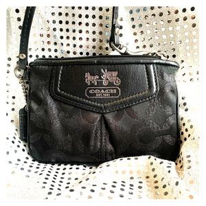 Coach black wristlet- like new condition